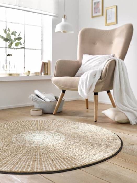 "Beige CaskMatta smutsskyddande tvättbar i olika storlekar tvätt+ tork design speciell form"