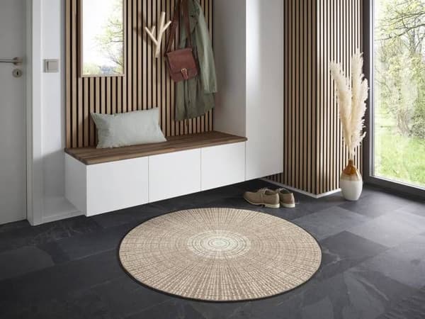 "Beige CaskMatta smutsskyddande tvättbar i olika storlekar tvätt+ tork design speciell form"