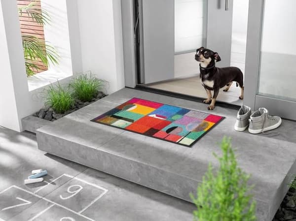 Paillasson Bel Villaggio tvättbar smutsavvisande matta i olika storlekar tvätt + tork design