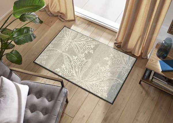 Paillasson med blommönster, tvättbar i olika storlekar, wash+dry Design Dimensioner 120 x 75 cm