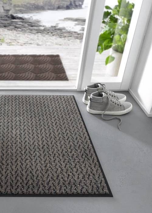 Dörrmatta Duo Mocha Tvättbar golvmatta 75 x 50 cm tvätt+torr eko REVIVE