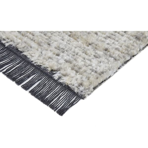 Rootz moderni geometrinen matto - Pehmeän alueen matto - Koristeellinen hapsutettu matto - Ylellinen pehmeys - 120cm x 180cm