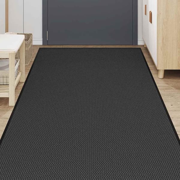 vidaXL Dørmåtte Sort 115x400 cm