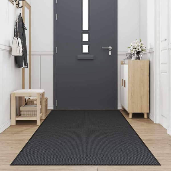 vidaXL Dørmåtte Sort 115x400 cm