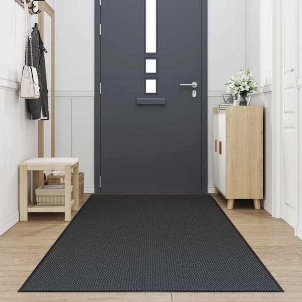 vidaXL Dørmatte Svart 115x300 cm