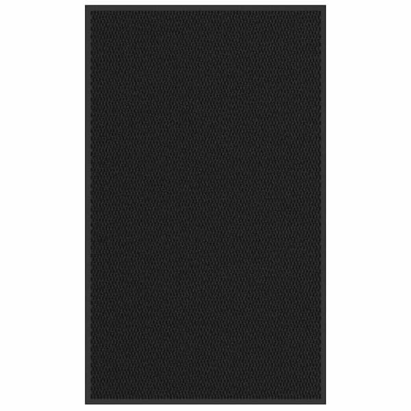 vidaXL Dørmåtte Sort 90x150 cm