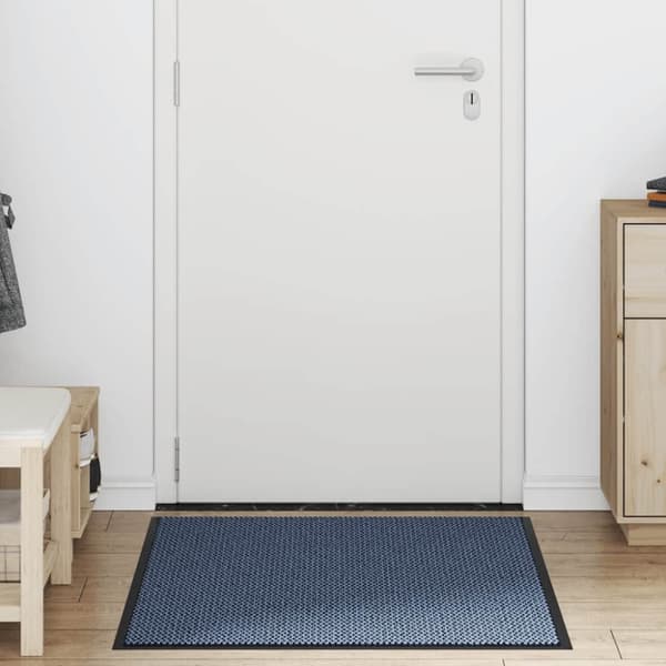 vidaXL Dørmatte Blå 80x120 cm