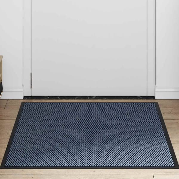vidaXL Dørmatte Blå 80x120 cm