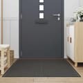 Miniatyrbillede 2 af 7: vidaXL Dørmåtte Stribe Sort og Grå 115x200 cm