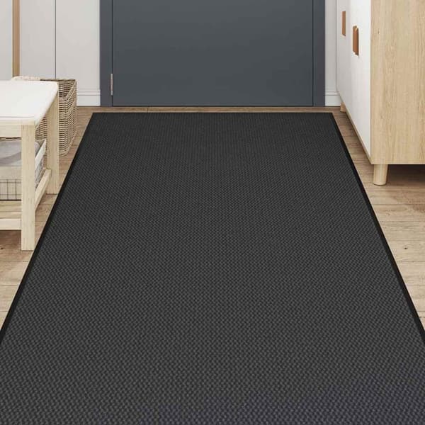 vidaXL Dørmatte Svart 115x500 cm