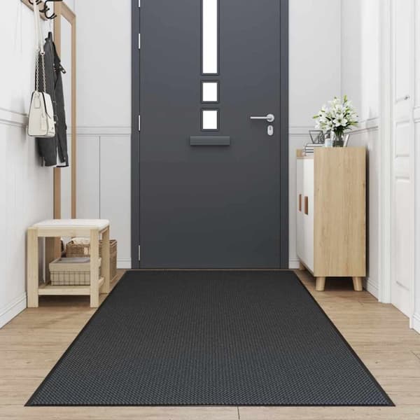 vidaXL Dørmatte Svart 115x500 cm