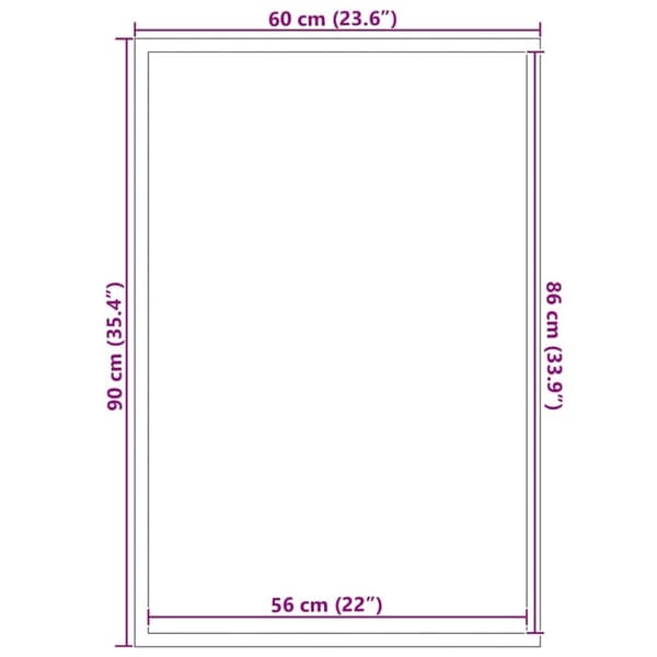 vidaXL Dørmåtte Brun 60x90 cm