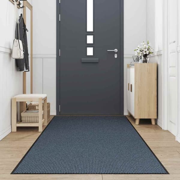 vidaXL Ovimatto sininen 115x500 cm