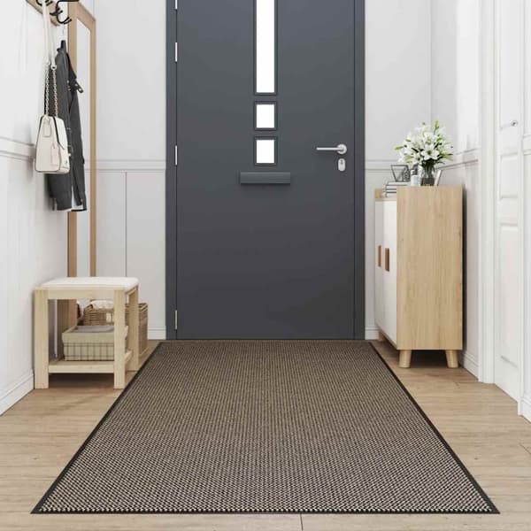 vidaXL Dørmåtte Brun 115x500 cm
