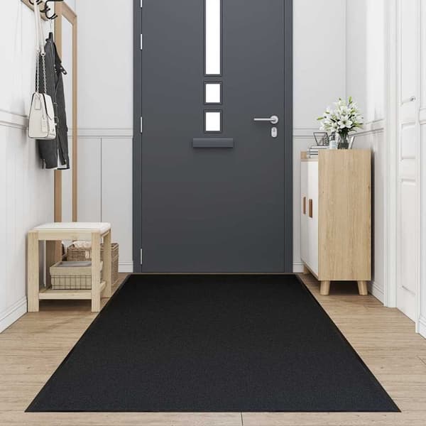 vidaXL Dørmatte Svart 115x500 cm