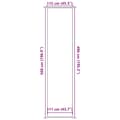 Pikkukuva 7 / 7: vidaXL Ovimatto antrasiitti 115x500 cm