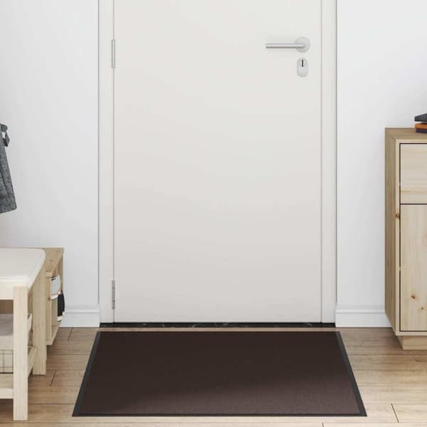vidaXL Dørmatte Brun 90x120 cm