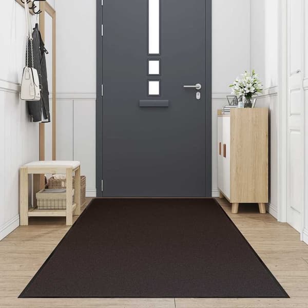 vidaXL Dörrmatta brun 115x500 cm