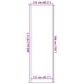 Pikkukuva 7 / 7: vidaXL Ovimatto ruskea 115x400 cm