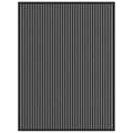 Miniatyrbillede 1 af 7: vidaXL Dørmåtte Stribe Sort og Grå 90x120 cm