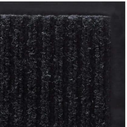 Holdbar 90x150 cm ribbet dørmåtte med anti-slip gummi til indendørs og udendørs brug