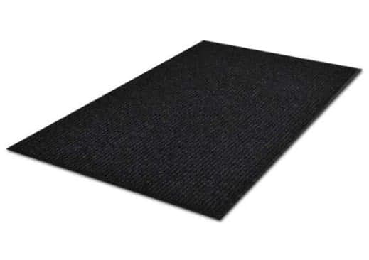 Holdbar Sort Dørmåtte 150x90cm - Antiskrid, Nem Rengøring, Stilfuldt Hjemmebeskyttelse