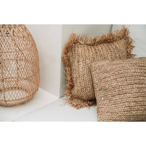 Rootz Raffia kuddfodral - Örngott - Dekorativt fodral - Naturliga vibbar - 40 cm x 40 cm