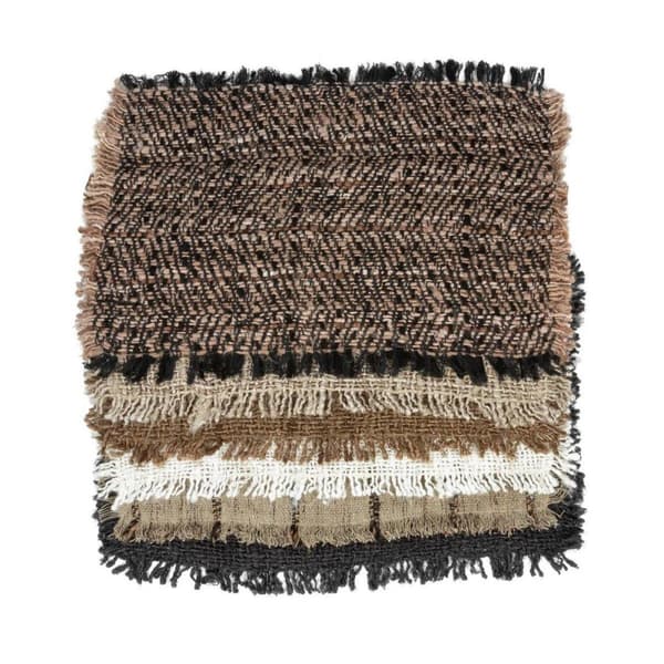Rootz Dækkeservietsæt - Bordmåtte - Spisemåtte - Luksuriøs tekstur - 35 cm x 50 cm x 1 cm