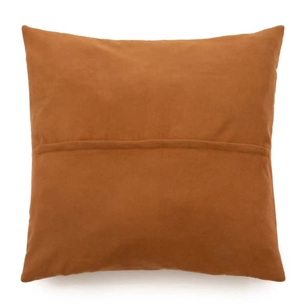 Rootz Four Panel Leather Cushion Cover - Läderkuddfäste - Styliskt läderskydd - Chic textur - 60 cm x 60 cm