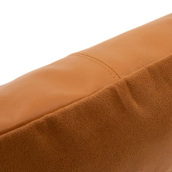 Rootz Four Panel Läderkuddfodral - Camel - Läderkuddfodral - Kuddfodral - Chic Style - 40cm x 40cm