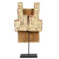 Miniatyrbild 1 av 9: Rootz The Warrior på stativ - Konstverk - Skulptur - Buffalo Bone - Unikt mittpunkt - 10 cm x 40 cm x 80 cm