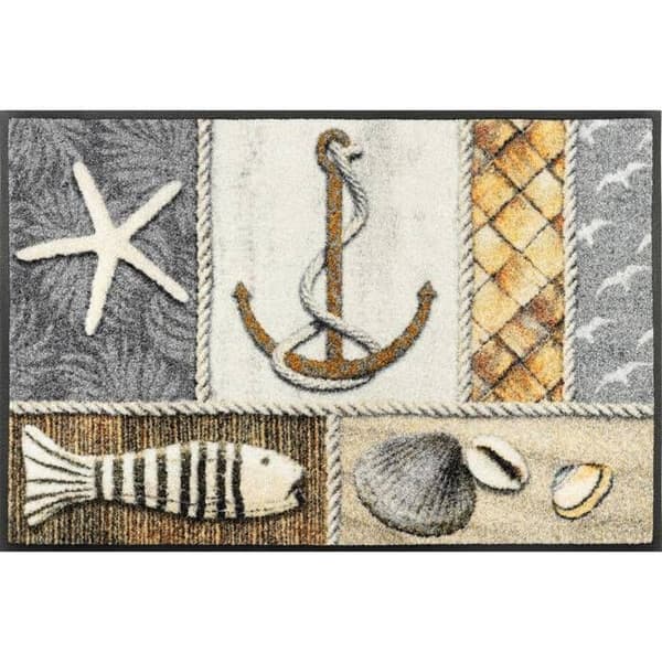 "Paillasson Kustlinje 75 x 50 cm tvättbar golvmatta wash+dry Design"