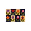 Miniatyrbild 1 av 2: GENERISK Dörrmatta - Blomstermodell - Kokosfiber - 60x40cm - Rektangulär - Blandade färger