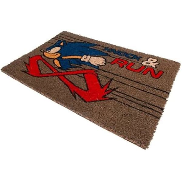 Kokosfiber dörrmatta Sonic Igelkott - Pyramid International - Rektangulär - Blå - 60 cm