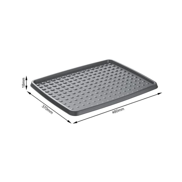 Rotho Drops Skomåtte 48x48 cm Antracit