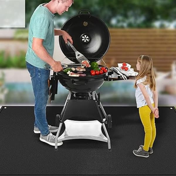INF Brandsikker og varmebestandig grillmåtte - ekstra stor 80"x48"