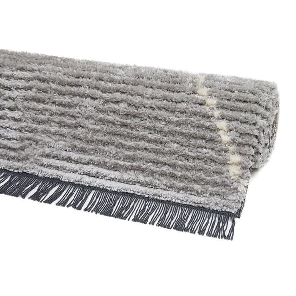 Rootz Shaggy -matto reunoilla - aluematto - Pehmeys ja mukavuus - Polyesterin eleganssi - 230 x 160 x 2,1 cm
