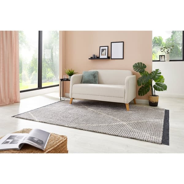 Rootz Shaggy -matto reunoilla - aluematto - Pehmeys ja mukavuus - Polyesterin eleganssi - 230 x 160 x 2,1 cm