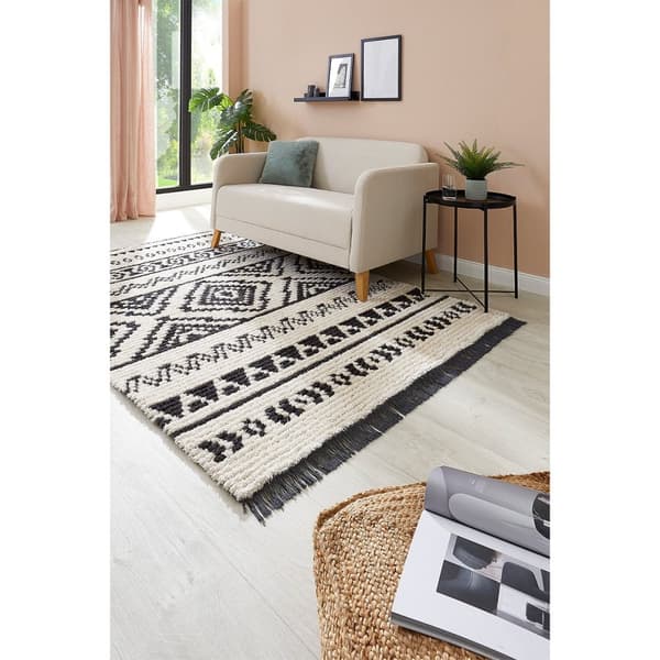 Rootz Shaggy -matto reunoilla - alueen matto - pehmeä lattiamatto - ylellisesti pehmeä - 230 cm x 160 cm x 2,1 cm