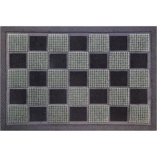 Teppe med flossete prikker - gummi - 40x60 cm