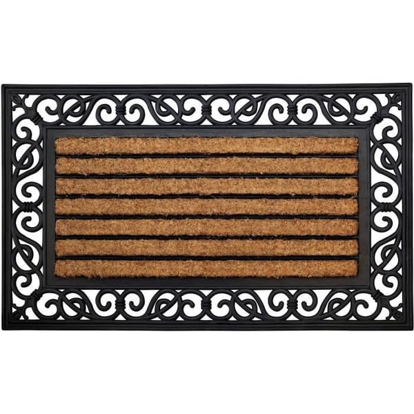 Rektangulär Coral kokosmatta - 45x75 cm