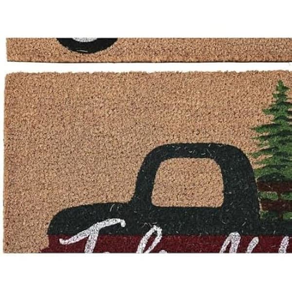 Dörrmatta - DKD HEMINNREDNING - Flerfärgad - PVC och kokosfiber - 60 x 40 cm - Rektangulär