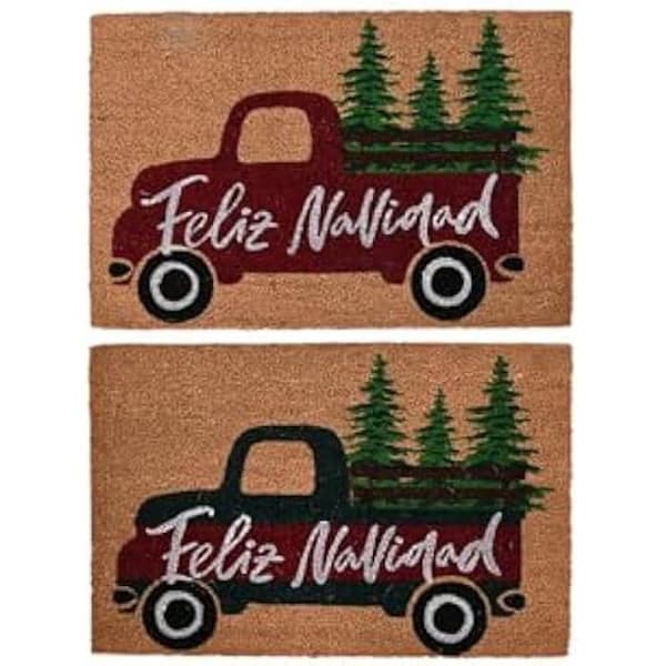 Dörrmatta - DKD HEMINNREDNING - Flerfärgad - PVC och kokosfiber - 60 x 40 cm - Rektangulär