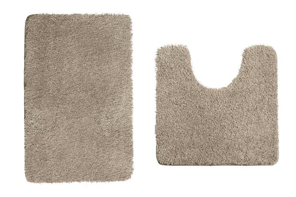 INF Sklisikker badematte-sett, 2-delt sett med absorberende baderomsmatter