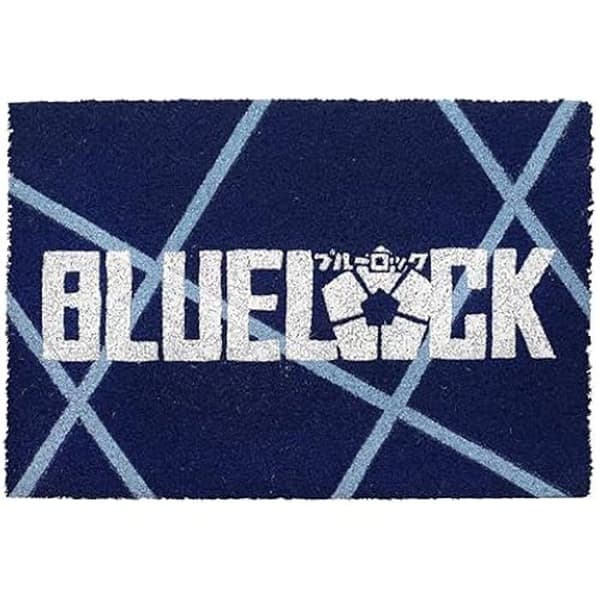 Paillasson - SD TOYS - Blå Lock - 60 x 40 cm - Kokosfiber - Halkfri vinyl