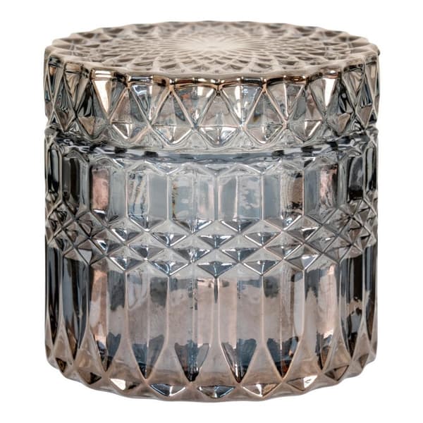 Rootz Decorative Jar Set - Glasbehållare - Rökt glasbehållare - Elegant heminredning - Ø9x8.5 cm