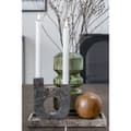 Miniatyrbild 4 av 7: Rootz Green Glass Vase - Decorative Vase - Modern Glass Vase - Lägger till elegans - Ø12x25 cm