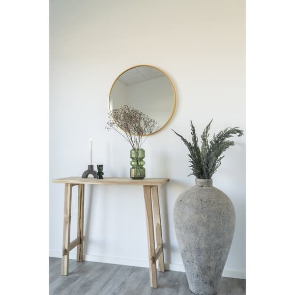 Rootz Green Glass Vase - Decorative Vase - Modern Glass Vase - Lägger till elegans - Ø12x25 cm