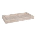 Miniatyrbild 4 av 6: Rootz travertinbricka - Natural Stone - Beige Decor Tray - Hållbar design - 30,5 cm x 15 cm x 3 cm
