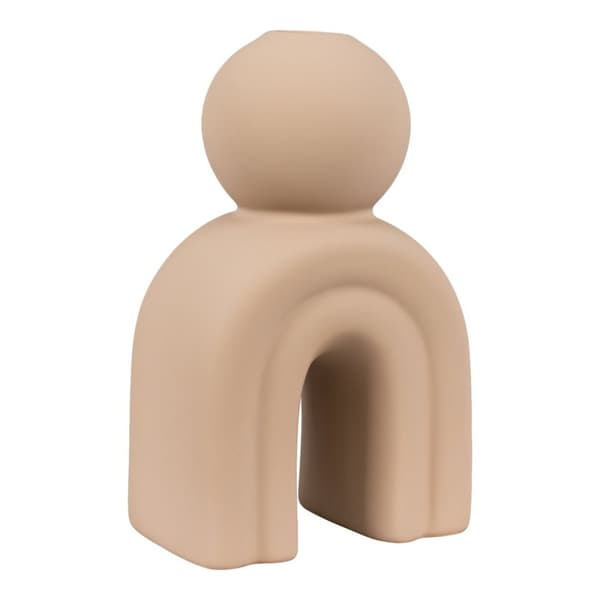 Rootz Stoneware -kynttiläpidike - kartiokynttilänpidike - moderni kynttilänäyttö - tyylikäs muotoilu - 10,5 cm x 6,5 cm x 17 cm